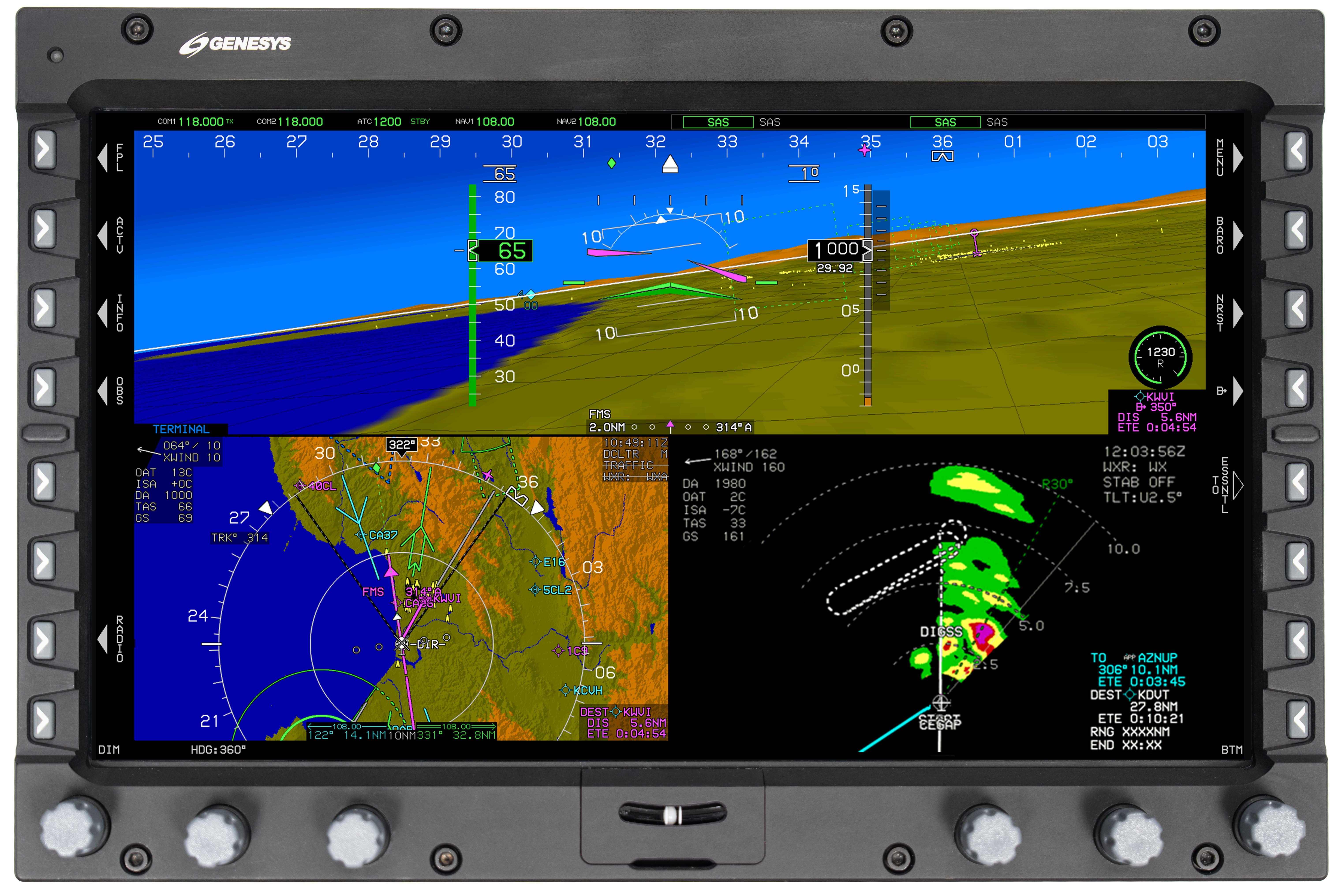 IDU-1380 EFIS Primary Flight Display