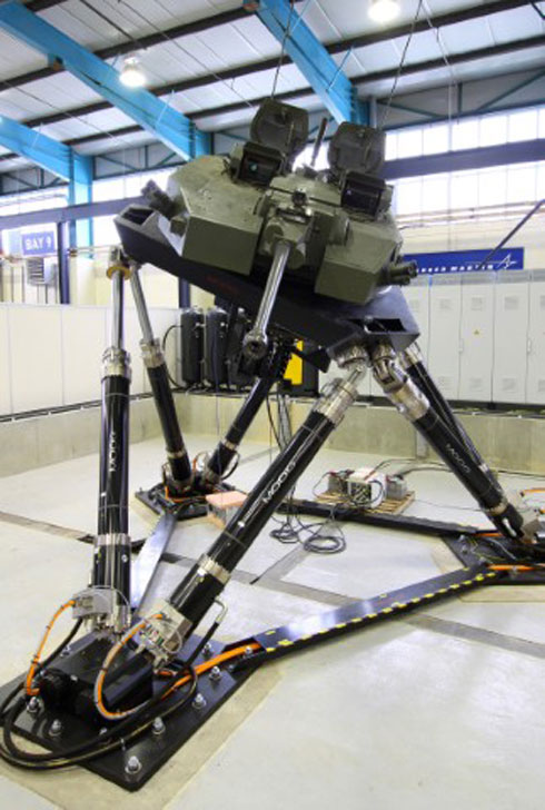 Moog Motion Base System Operating at Lockheed Martin (UK)