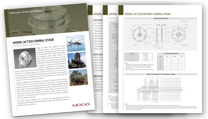 AC7332 Gimbal Stage Datasheet Thumbnail