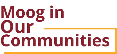 Moog in our communities logo